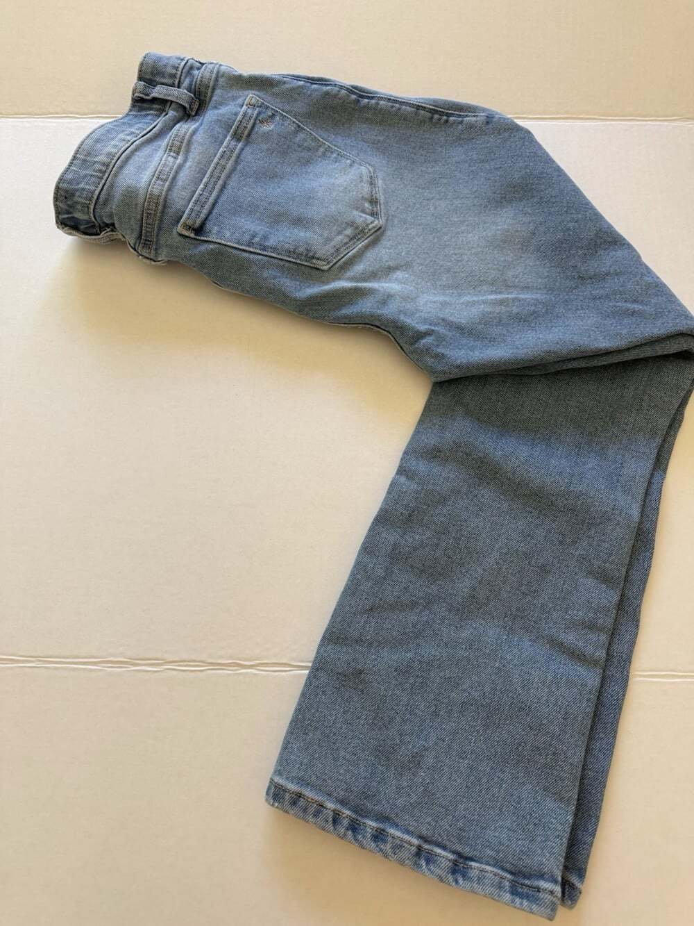 LuLaRoe Simply Comfortable Crop Flare Jeans Womens 28 Light Wash Stretch Denim